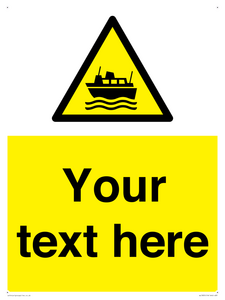 Custom warning ferries crossing vessels